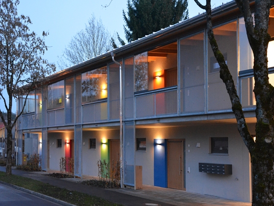 Lindenhof Laubengangtyp - Ansicht Norden Laubengangerschlieung